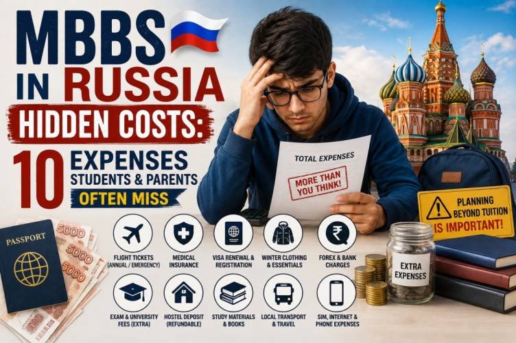 MBBS in Russia Hidden Costs: 10 Expenses Students & Parents Often Miss