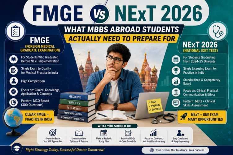 FMGE vs NExT 2026: What MBBS Abroad Students Actually Need to Prepare For