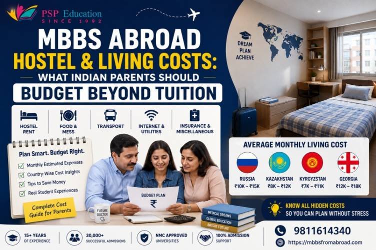 MBBS Abroad Hostel & Living Costs What Indian Parents Should Budget Beyond Tuition