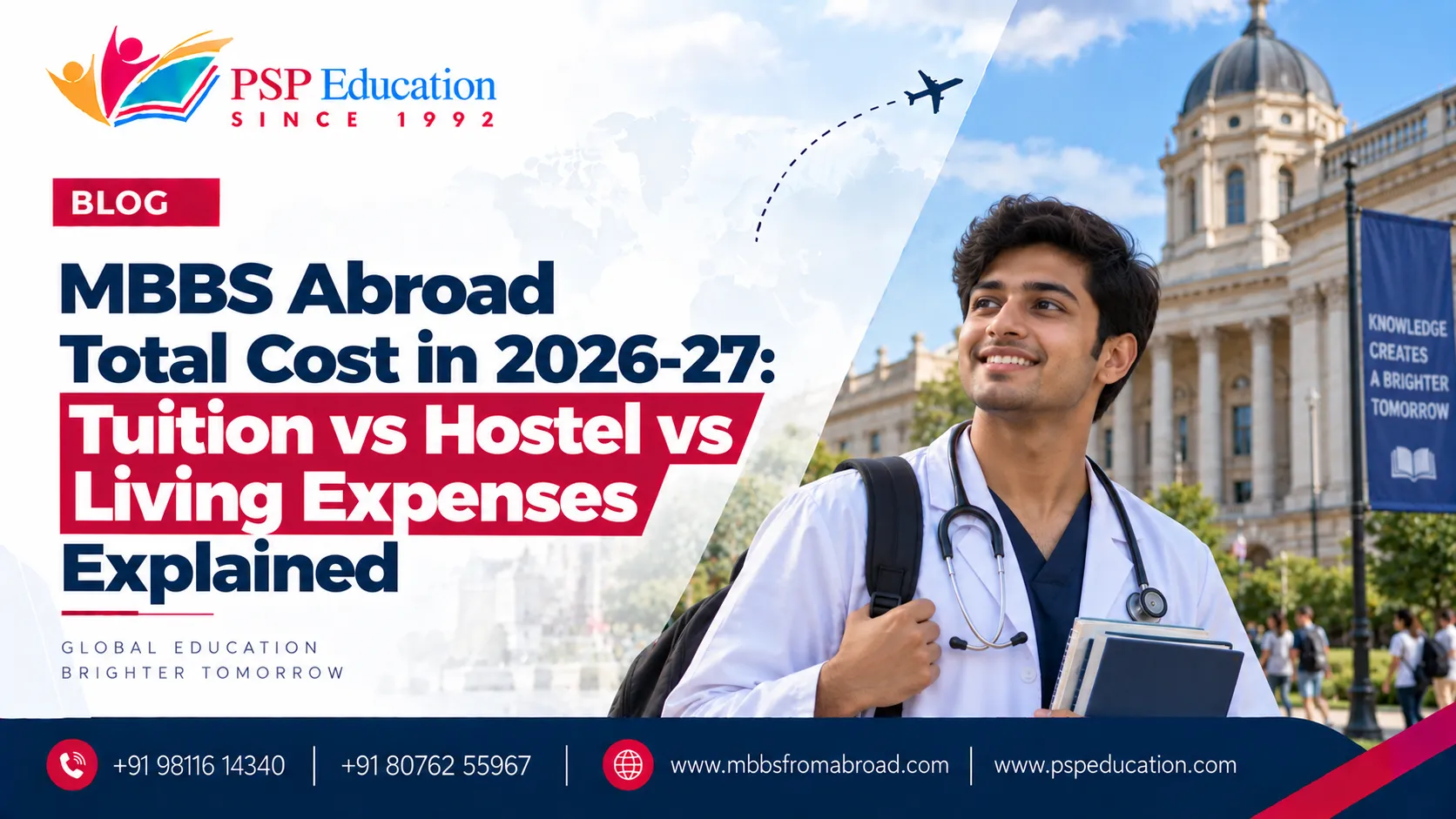 MBBS Abroad Total Cost in 2026-27: Tuition vs Hostel vs Living Expenses Explained