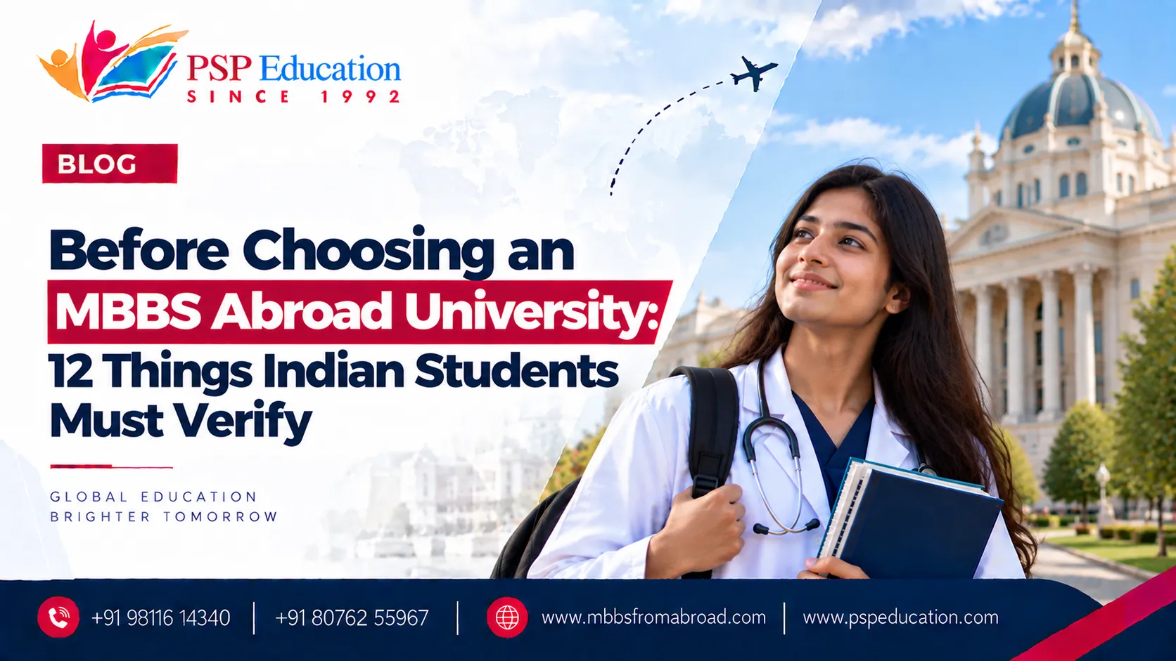 12-point checklist for verifying an MBBS abroad university before admission